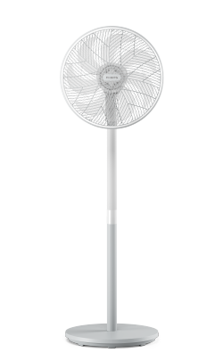 مروحة عمودية طويلة مع قاعدة باللون الأبيض من Philips من السلسلة 2000 يمكنها الدوران بمعدل 90 درجة.